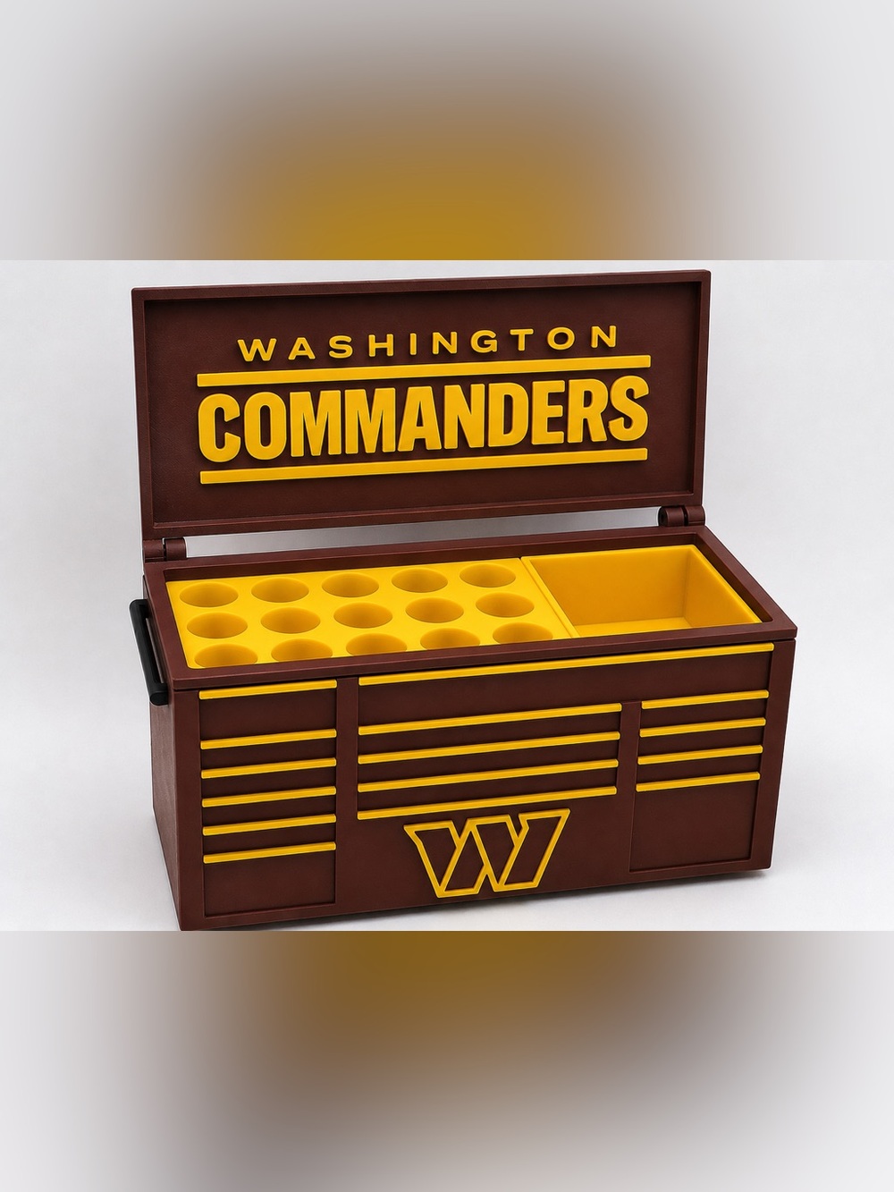 Washington Commanders Mini Toolbox Pen And Trinket Holder Desk Top Organizer